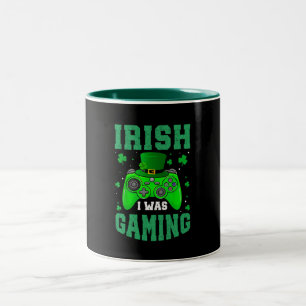 Taza Bicolor Irlandés, estaba jugando