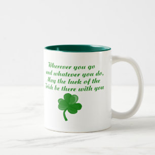 Taza Bicolor Irlandés Poem Mug