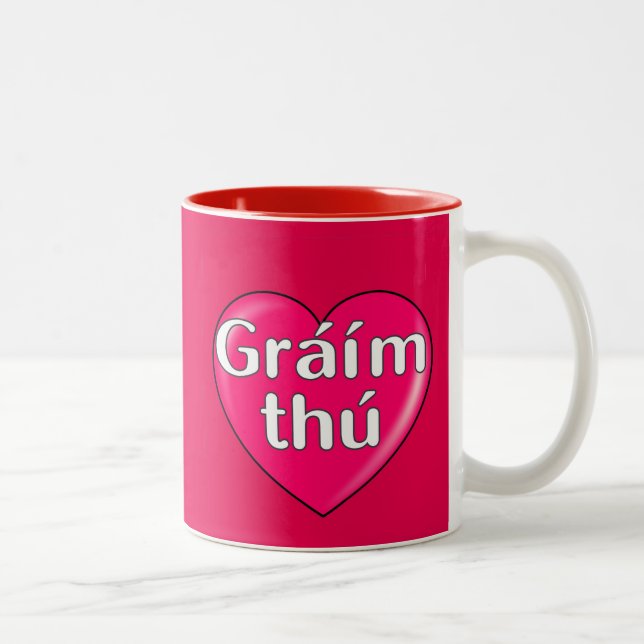 Taza Bicolor Irlandés - Te amo (Derecha)