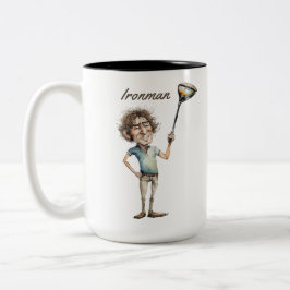 Taza Bicolor Ironman Golfer