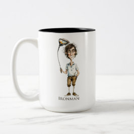 Taza Bicolor Ironman Golfer