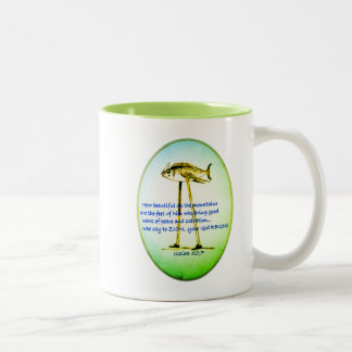 Taza Bicolor Isaías 52:7- Qué hermosa en las montañas