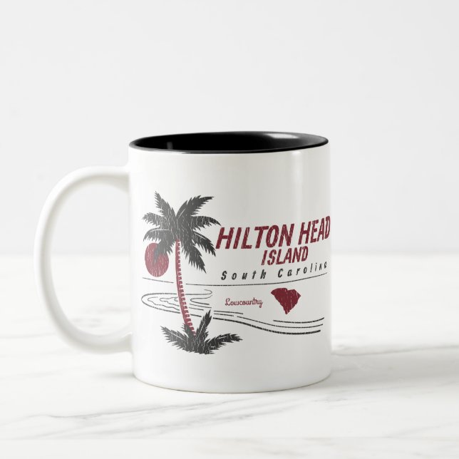 Taza Bicolor Isla Hilton Head Lowcountry (Izquierda)