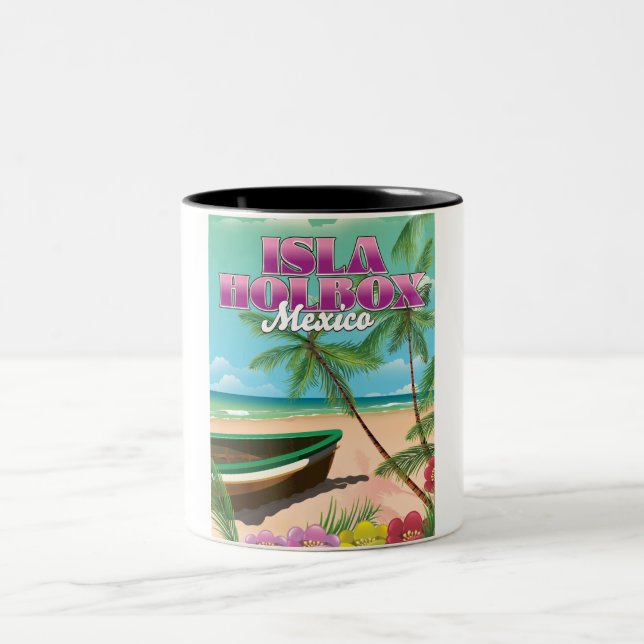 Taza Bicolor Isla Holbox México (Centro)