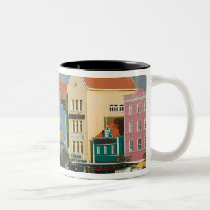 Taza Bicolor Islas ABC, CURAZAO, Willemstad: Frente al puerto 2