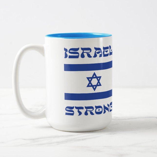 Taza Bicolor Israel fuerte (Izquierda)