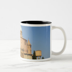 Taza Bicolor Italia, Bolonia, Día soleado con Portico di San