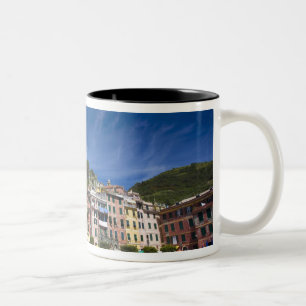 Taza Bicolor Italia, Cinque Terre, Vernazza, Puerto e Iglesia 2