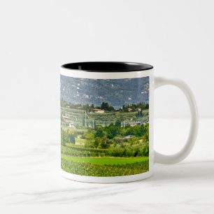 Taza Bicolor Italia, Lago de Garda. Las orillas del Lago de Gar