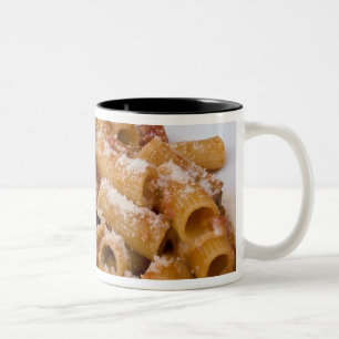 Taza Bicolor Italia, Positano. Plato de rigatoni.