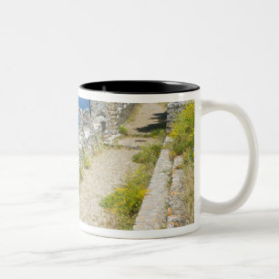 Taza Bicolor Italia, Sicilia, Cefalù, paseo marítimo junto al a