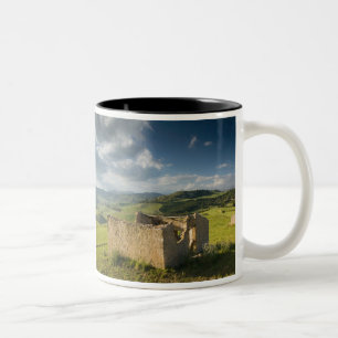 Taza Bicolor Italia, Sicilia, Enna, Pergusa, Antigua Casa de La