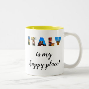 Taza Bicolor Italia: Viaje italiano de viñedos