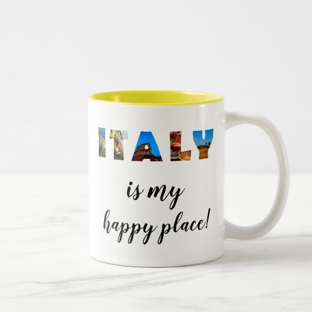 Taza Bicolor Italia: Viaje italiano de viñedos (Derecha)