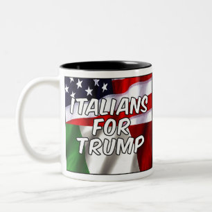 Taza Bicolor Italianos para Trump