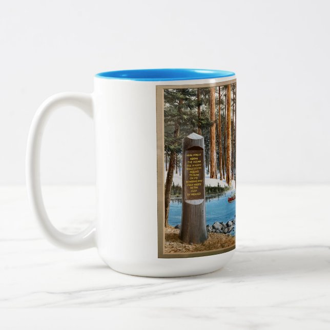 Taza Bicolor Itasca State Park HEADWATERS Mug (Izquierda)