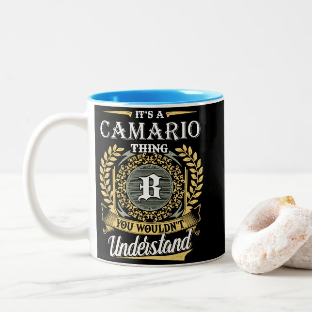 Taza Bicolor It's an Camario Thing You Wouldn't Understand (Con donut)