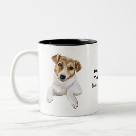 Taza Bicolor Jack Russell L Te amo.