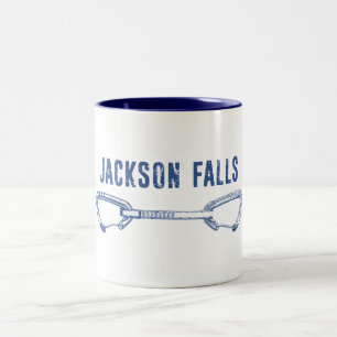 Taza Bicolor Jackson Falls Illinois Escalada en Roca Quickdraw