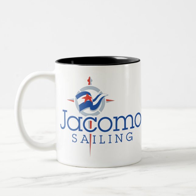 Taza Bicolor Jacomo Sailing Club (Izquierda)