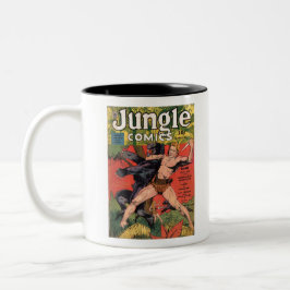 Taza Bicolor Jaguar - Historietas de la jungla vintage - La jun