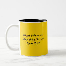 Taza Bicolor JAMAICA FLAG Scripture Personalizada Amarrón Patri