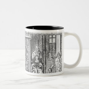Taza Bicolor James I de Inglaterra en la corte