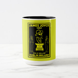Taza Bicolor James Joyce Dublín Irlanda