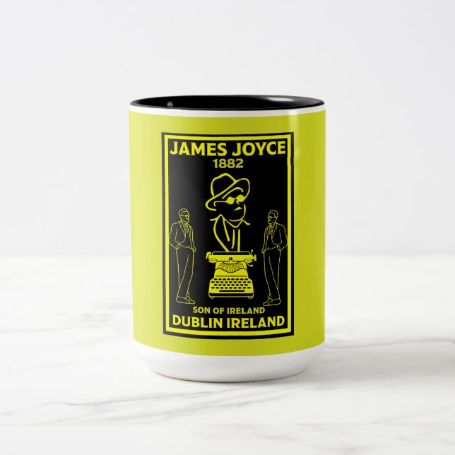 Taza Bicolor James Joyce Dublín Irlanda (Centro)