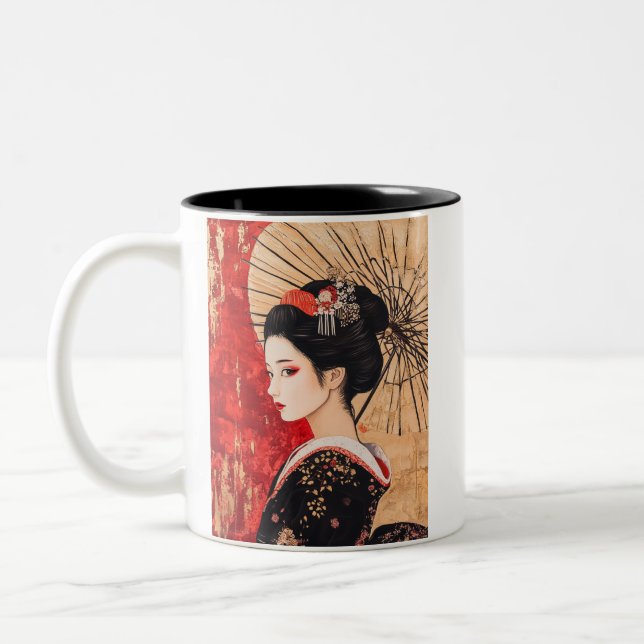 Taza Bicolor Japanese painting style GEISYA MAG10 (Izquierda)