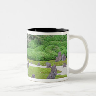 Taza Bicolor Japón, Kioto. Jardín de piedra en silencio