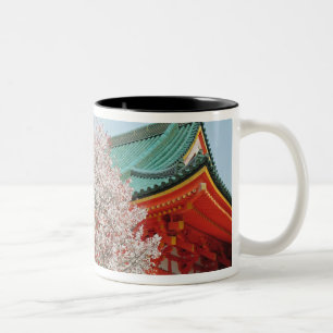 Taza Bicolor Japón, Kyoto. Flor de cerezo de Shinto