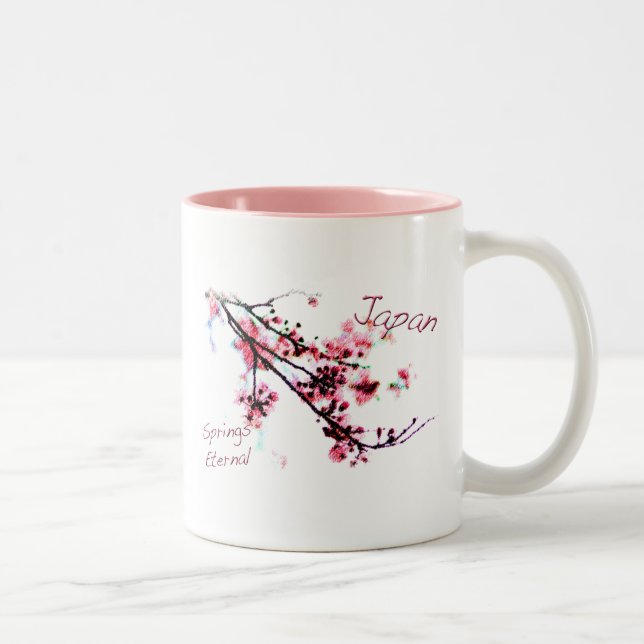 Taza Bicolor Japón salta eterno (Derecha)