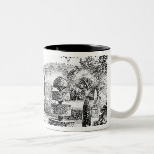 Taza Bicolor Jardín Ballimore, Argyle de la terraza, de los