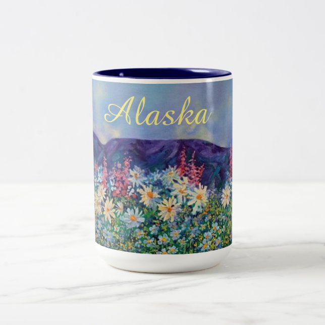 Taza Bicolor Jardín de Alaskan Tisha (Centro)