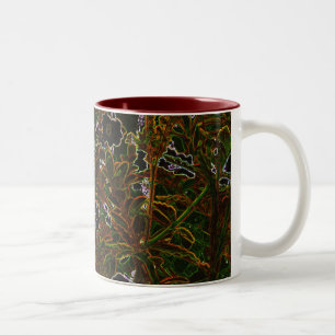 Taza Bicolor Jardín de Blacklight