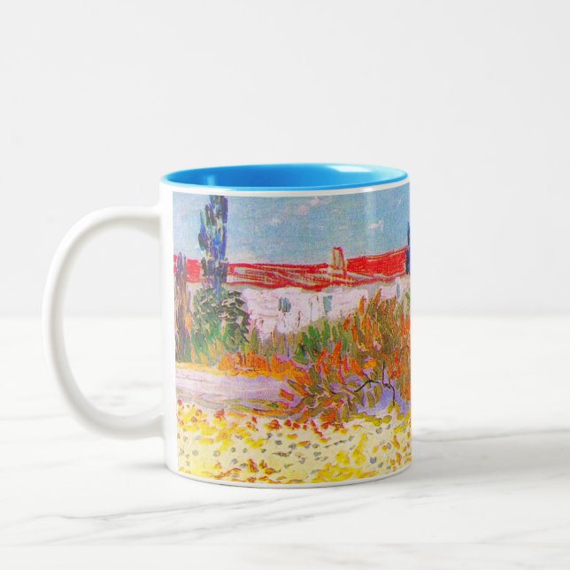 Taza Bicolor Jardín de flores Vincent Van Gogh (Izquierda)