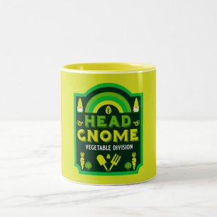 Taza Bicolor Jardín de la cabeza Jardín Gnome Vegetable Garden