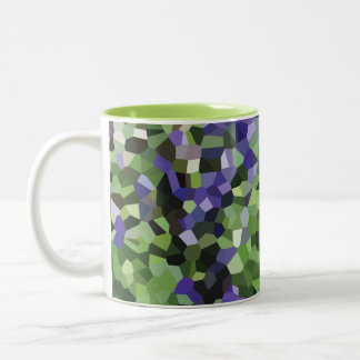 Taza Bicolor Jardín de lavanda púrpura