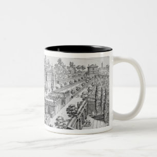 Taza Bicolor Jardín del duque de Parma en la colina de