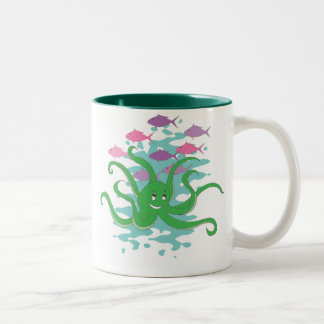 Taza Bicolor jardín del mar