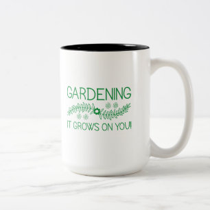 Taza Bicolor Jardinería Se le va pegando