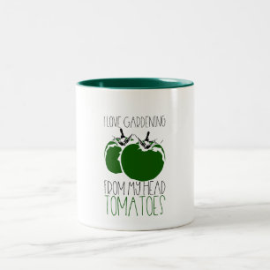 Taza Bicolor Jardinería Tomates