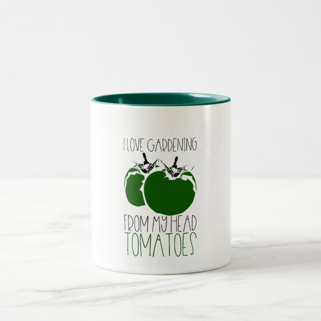 Taza Bicolor Jardinería Tomates (Centro)