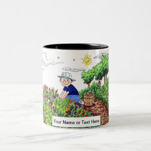 Taza Bicolor Jardinero personalizado - Personalizado masculino