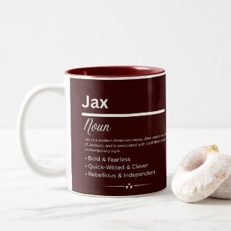 Taza Bicolor Jax Personalized Name