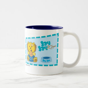 Taza Bicolor JayJay el azul clásico del perro chino