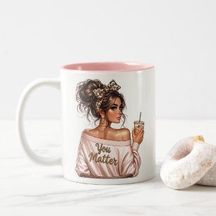 Taza Bicolor Jefa Señora