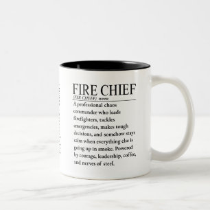 Taza Bicolor Jefe de Bomberos