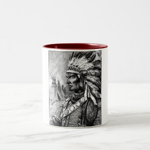 Taza Bicolor Jefe indio americano